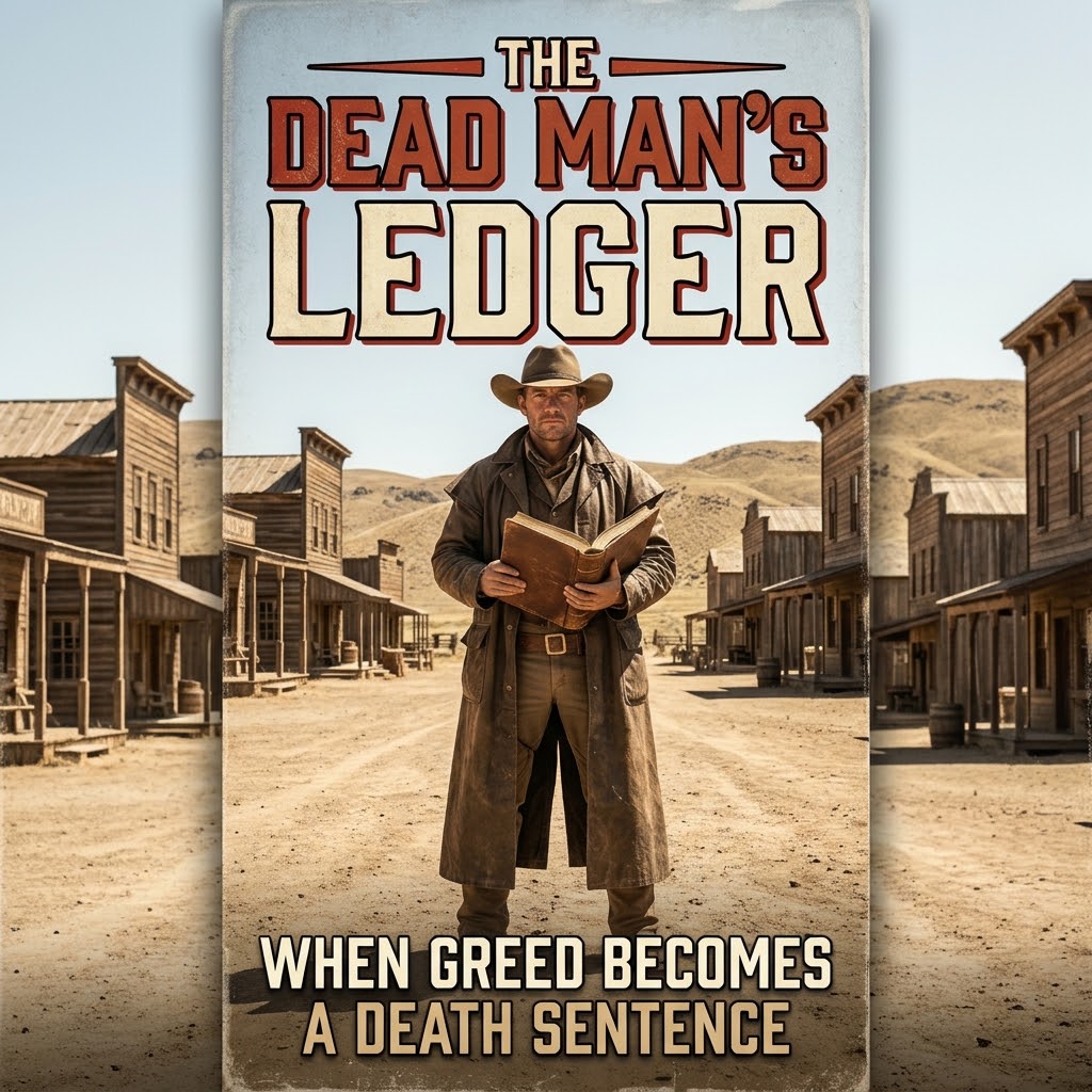 Cover of The Dead Man's Ledger.  When Greed Becomes a Death Sentence.